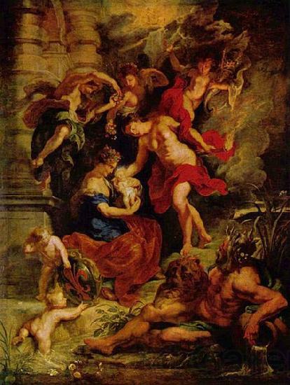 Peter Paul Rubens Geburt der Maria de' Medici Spain oil painting art